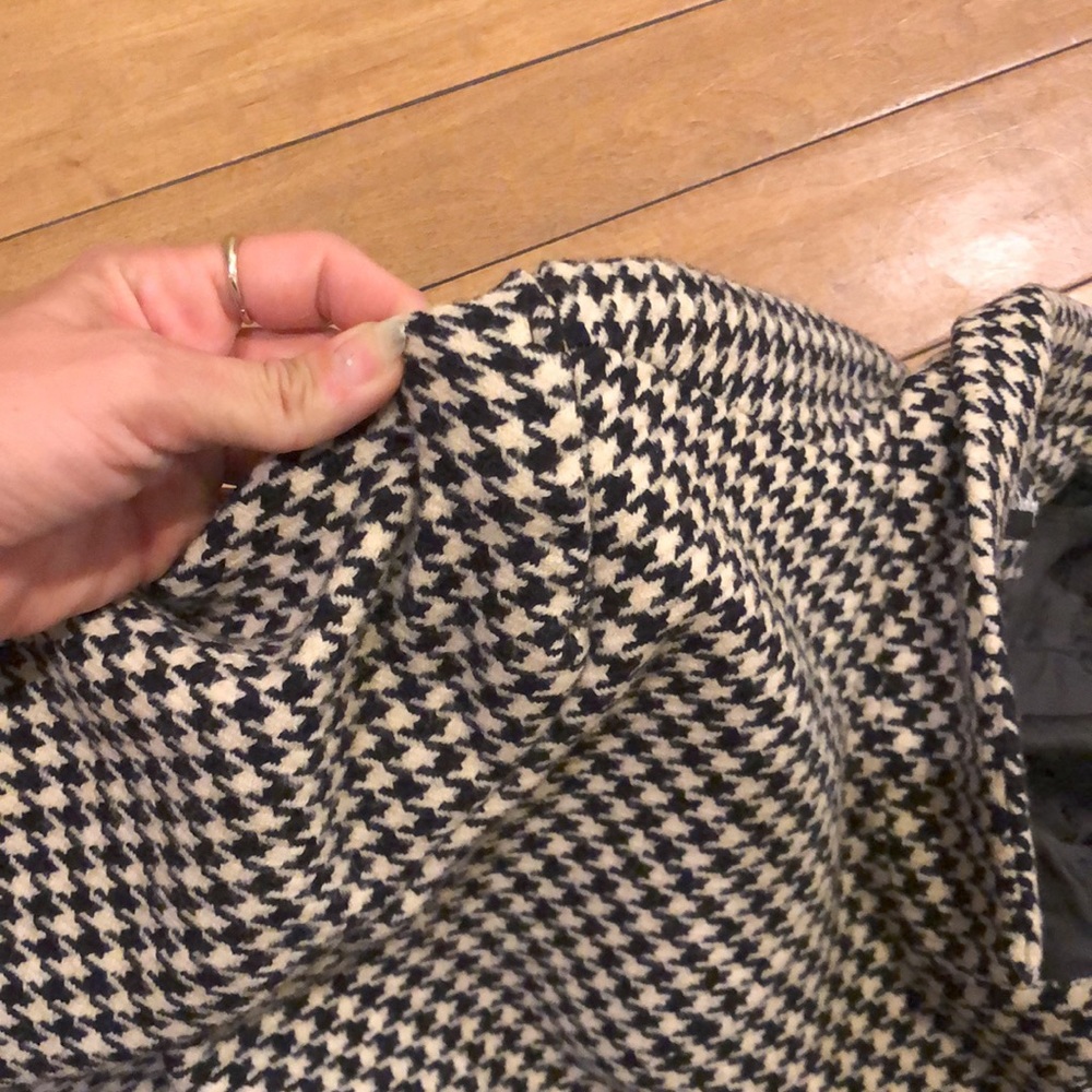 PURE WOOL vintage houndstooth black & white jacket - Picture 17 of 17